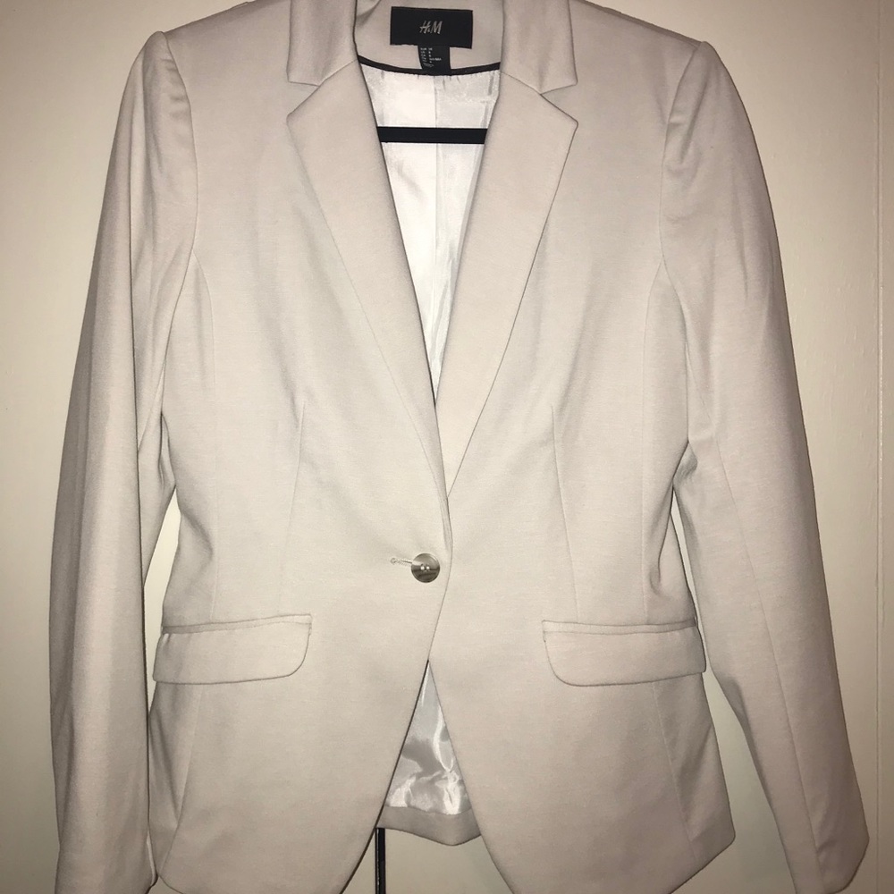 H&M Cream Blazer Size 8